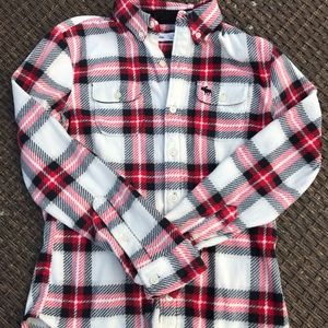 Abercrombie kids long sleeve button down flannel
